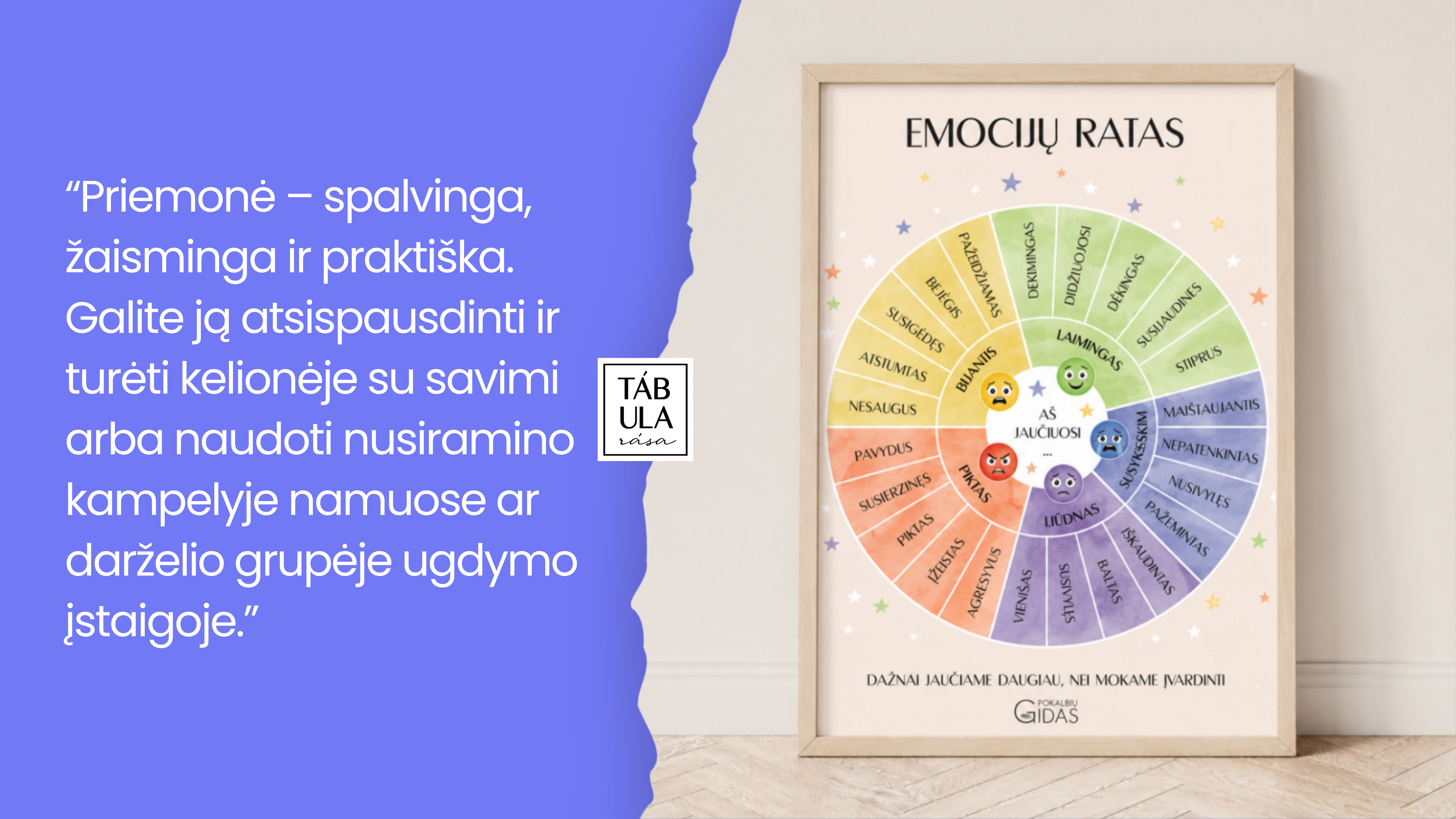 emociju ratas vaikams
