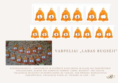 Vėliavėlės varpeliai LABAS RUGSĖJI