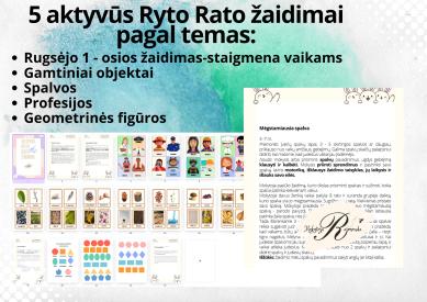5 aktyvūs Ryto Rato žaidimai: rugsėjo 1, profesijos, figūros, gamta, spalvos