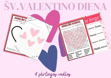 Užduotys Valentino dienai