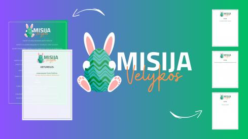Misija V E L Y K O S. Interaktyvios, kūrybiškos užduotys.