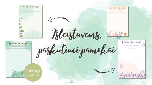 Išleistuvėms, paskutinei pamokai. Geriausia savęs versija.