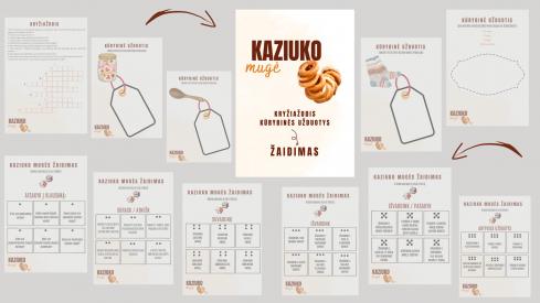 Kaziuko mugės užduočių rinkinys, 11 A4 lapų. IR ŽAIDIMAS.