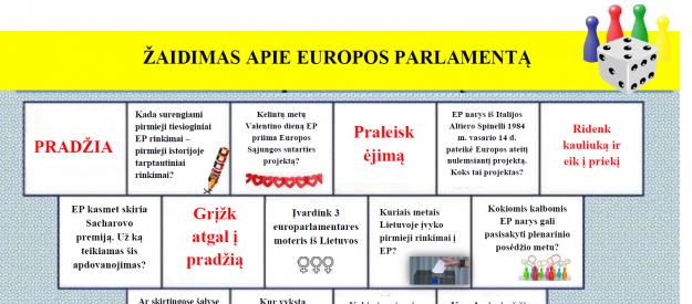 Žaidimas apie Europos Parlamentą