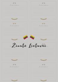 Zinute Lietuvai - sablonas