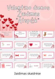 Valentino dienos žaidimas skaidrėse - Atspėk
