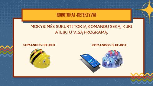 Žodžių detektyvai su Bee-Bot ir Blue-Bot