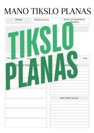 Mano tikslas