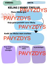 Tikslų planuotojas vaikams ir jaunimui