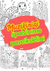 Muzikiniai spalvinimo paveikslėliai 1-4 kl