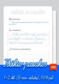 Dailyraščio praktika 1-4 kl. 5 kiškio pasakos. PDF 