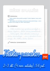 Dailyraščio praktika 1-4 kl. 5 kiškio pasakos. PDF 