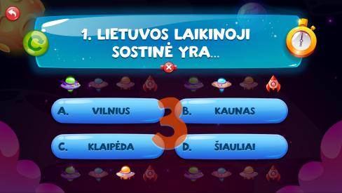Kosmoso Lenktynės. PowerPoint žaidimas-viktorina