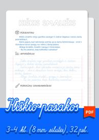 Dailyraščio praktika 1-4 kl. 5 kiškio pasakos. PDF 
