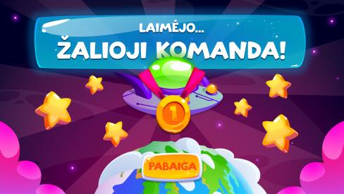 Kosmoso Lenktynės. PowerPoint žaidimas-viktorina
