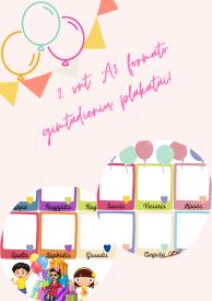 Gimtadienio plakatas