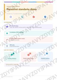 Pasaulinė standartų diena 3-4 kl.: 20 užduočių, SUP, stalo žaidimas ir QR