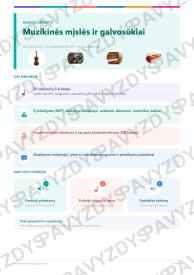 Muzikinės mįslės ir galvosūkiai 5-6 kl.: 20 užduočių, SUP, žaidimas ir QR