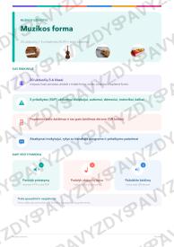 Muzikos forma 5-6 kl.: 20 užduočių, SUP, stalo žaidimas ir QR