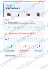 Muzikos forma 7-8 kl.: 20 užduočių, SUP, stalo žaidimas ir QR