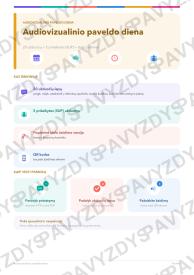 Audiovizualinio paveldo diena 3-4 kl.: 20 užduočių, SUP, stalo žaidimas ir QR