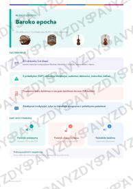 Baroko epocha 5-6 kl.: 20 užduočių, SUP, stalo žaidimas ir QR