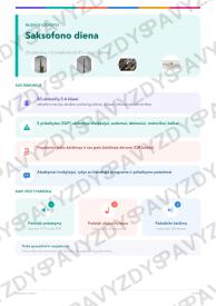 Saksofono diena 5-6 kl.: 20 užduočių, SUP, stalo žaidimas ir QR