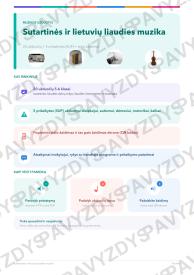 Sutartinės ir lietuvių liaudies muzika 5-6 kl.: 20 užduočių, SUP, stalo žaidimas ir QR