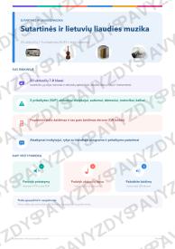 Sutartinės ir lietuvių liaudies muzika 7-8 kl.: 20 užduočių, SUP, stalo žaidimas ir QR