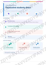 Tarptautinė studentų diena 1-2 kl.: 20 užduočių, SUP, stalo žaidimas ir QR