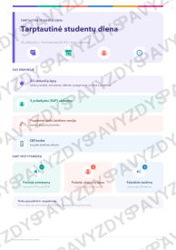 Tarptautinė studentų diena 9-10 kl.: 20 užduočių, SUP, stalo žaidimas ir QR