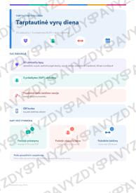 Tarptautinė vyrų diena 1-2 kl.: 20 užduočių, SUP, stalo žaidimas ir QR