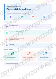 Pasisveikinimo diena 1-2 kl.: 20 užduočių, SUP, stalo žaidimas ir QR