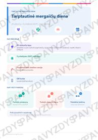 Tarptautinė mergaičių diena 1-2 kl.: 20 užduočių, SUP, stalo žaidimas ir QR