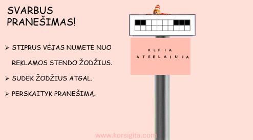 ADVENTINĖ ELFŲ MOKYKLĖLĖ
