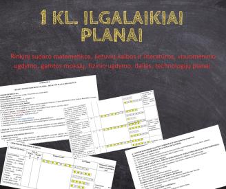 1 klasės ilgalaikiai planai