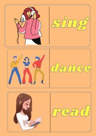Verbs. Domino, Flashcards, Memory, Speaking cards.