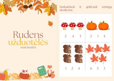Matematinės rudens užduotėlės