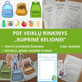 VEIKLŲ RINKINYS VASARAI IR PASIRUOŠIMUI MOKYKLAI 5-6 M. VAIKAMS
