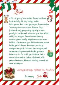 Kalėdų senelio laiškas