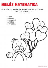 Užduotys Valentino diena