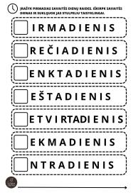 Užduočių rinkinys KUR BĖGA LAIKAS
