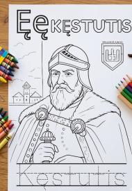 Edukacinė spalvinimo knyga. Pažink raideles