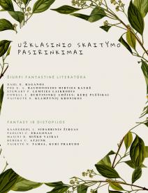 Užklasinio skaitymo sąrašas 7 klasei