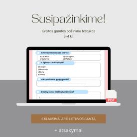 Greitas patikrinimo testas apie gamtą