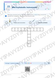 Pučiamieji instrumentai 3-4 kl.: 20 užduočių, SUP, stalo žaidimas ir QR