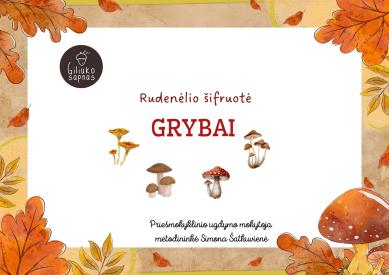 Rudenėlio šifruotė  GRYBAI