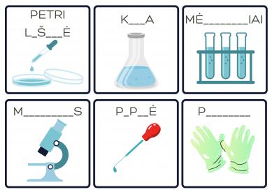 2 skirtingos užduotys Mokslininkas ir Chemija