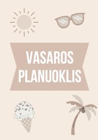 Vasaros atostogų planuoklis