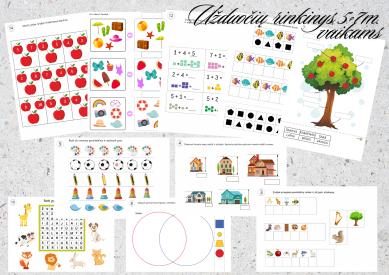 Užduočių rinkinys 5-7m vaikams